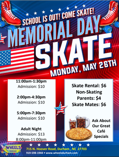 Wheels Durham Memorial Day 2025