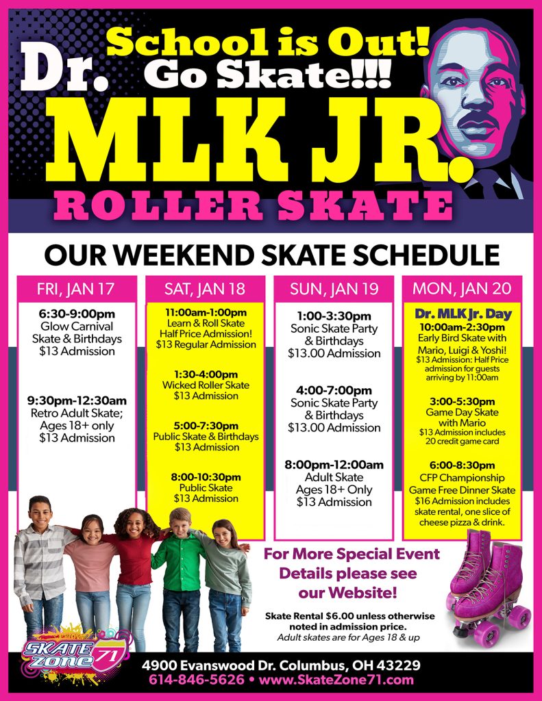 MLK Skating Weekend at Skate Zone 71