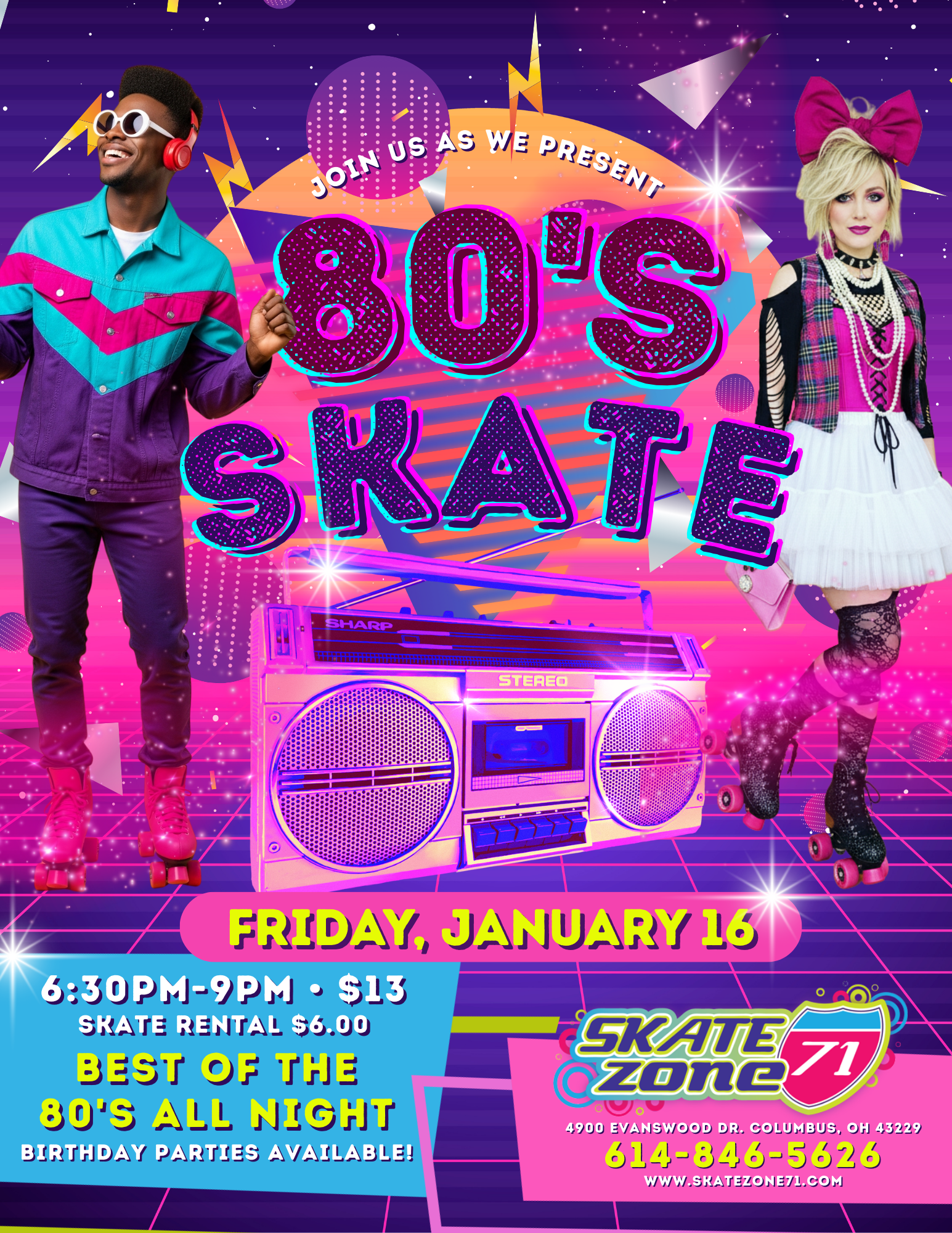 1.16 80’s Skate Night