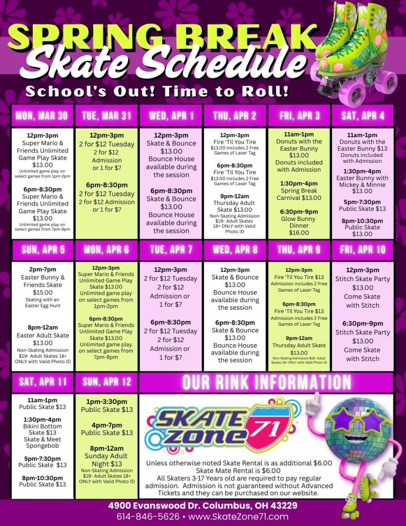Spring Break Roller Skating at United Skates