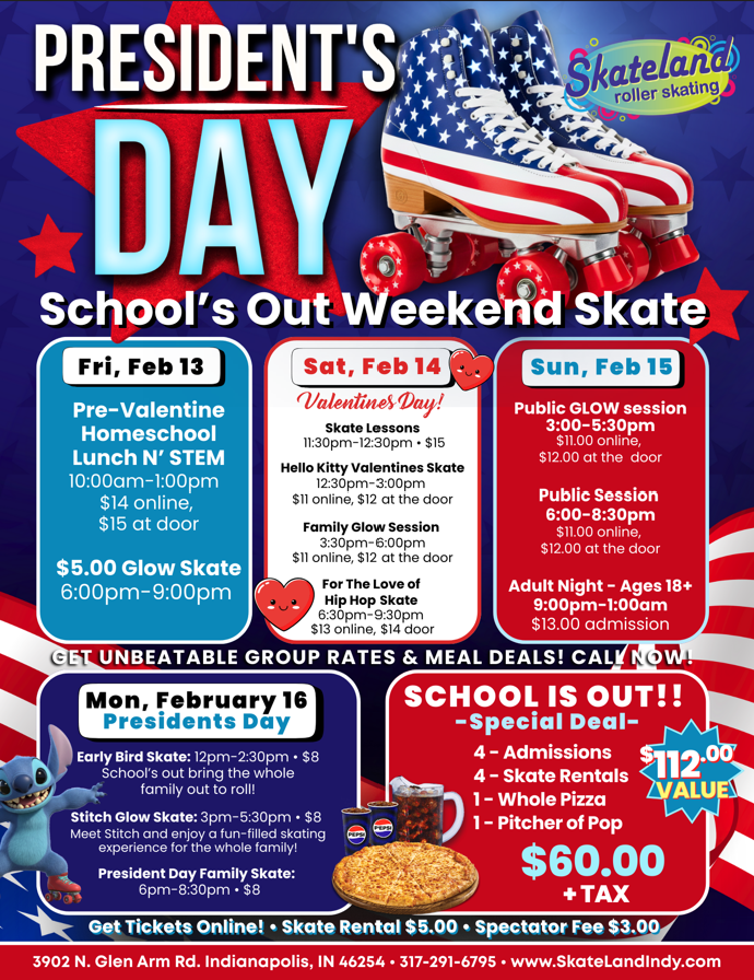 Schools Out Kids are Skating at Skateland in Indy